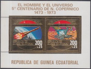 EQUATORIAL GUINEA Sc # 7361 MNH S/S of 2 DIFF SPACE - 500th Ann of COPERNICUS