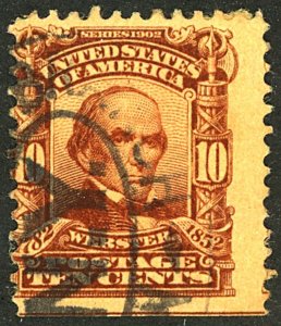 U.S. #307 USED PAPER ON BACK