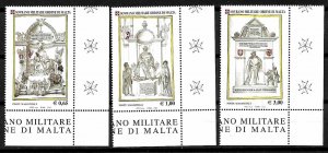 ORDER OF MALTA SMOM STAMPS ., 2005 SET OF 3, MNH