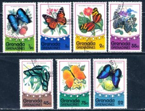 Grenada Grenadines; 1975: Sc. # 75-81 ; O/Used CTO Complete Set