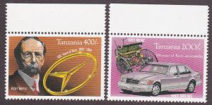 Tanzania # 1099 & 1101, Benz Autos, Mint NH 