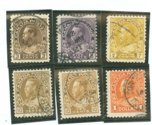 Canada #108/112-13/118/118b Used Single