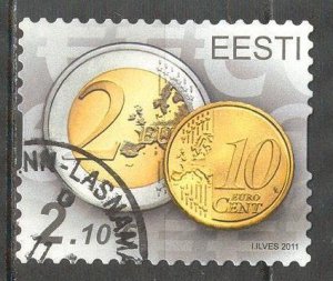 Estonia 2011 Euro Coins Used / CTO
