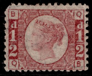 GB QV SG48, ½d rose-red plate 20, M MINT. Cat £350. QB