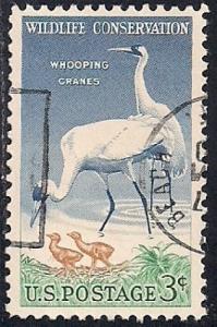 1098 3 cent Wildlife - Whooping Crane VF used