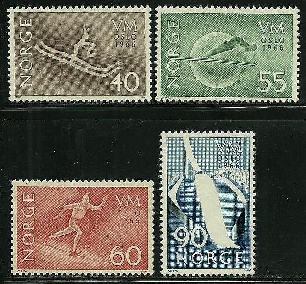 Norway # 486-489, Mint Hinge