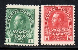 Canada Sc MR1-2 1915 1 & 2 c War Tax stamps mint NH