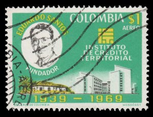 COLOMBIA STAMP 1970 SCOTT # C530. USED. # 1