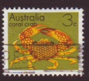 Australia 1973 Sc#556, SG#547 3c Coral Crab USED.