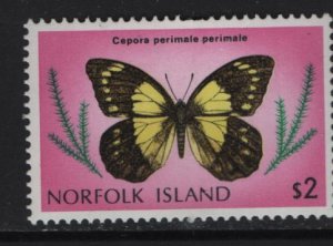 NORFOLK ISLANDS, 217 MNH BUTTERFLIES