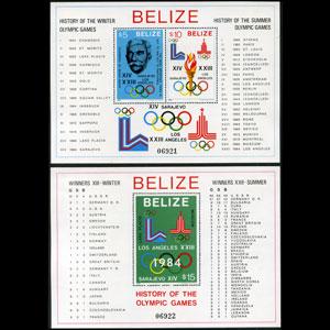 BELIZE 1981 - Scott# 561-2 S/S Olympics NH