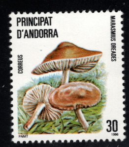 Andorra  (Spanish) Scott 172 MNH** Mushroom Marasmius Oreades stamp