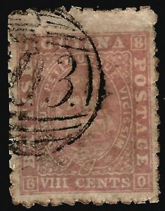 British Guiana SG95 Used VF hr Jumbo Cat$50...Fill a Key British Colony spot!