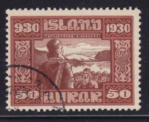 Iceland Scott # 162 Used VF neat cancel with nice color scv $ 195 ! see pic !