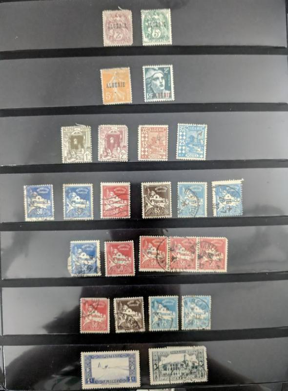 EDW1949SELL : FRENCH COLONIES Old Time Mint & Used collection. Nicely displayed.