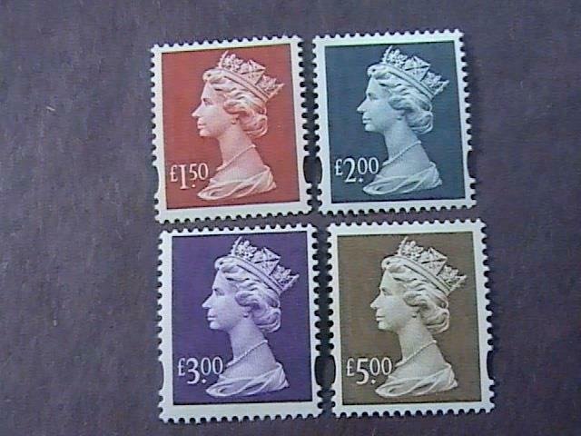 GREAT BRITAIN # MH280-MH283--MINT NEVER/HINGED---COMPLETE SET--MACHIN--1996-2010