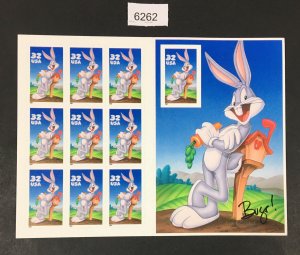 MOMEN: US STAMPS # 3137 BUGS BUNNY SHEET MINT NH LOT #K 6262