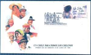 Chile 1990 A Chile for all Chileans FDC