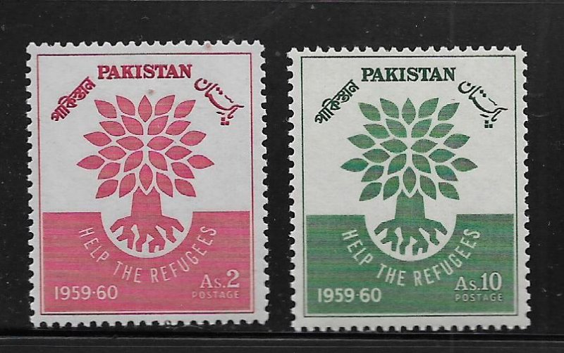 Pakistan 112-113 MNH 1960 Uprooted Oak Emblem