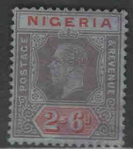 Nigeria Scott 9 Used Die 1, wmk 3 very light cancel at top