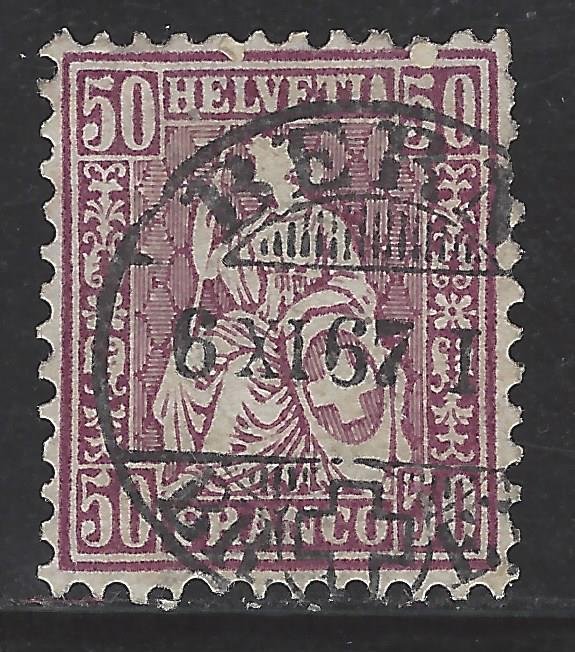 Switzerland Scott # 59, used
