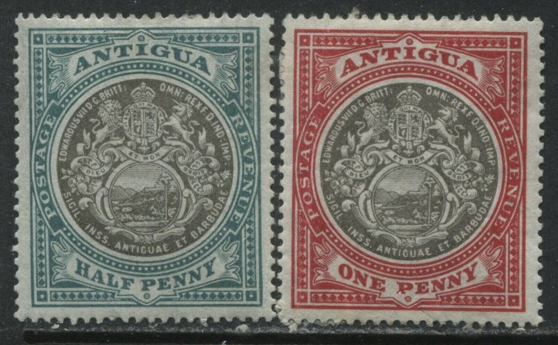 Antigua 1903 1/2d and 1d mint o.g, hinged