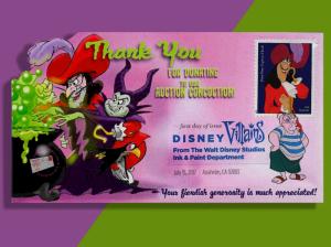 Disney Villains Are Transformed into AFDCS Auction Villains!  Hook FDC with DCP