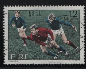 Ireland 1974 used Sc 362 12p Rugby - Irish Rugby Union Centenary