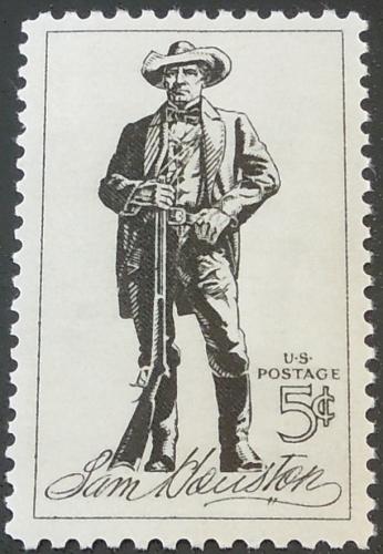 1964 5c Sam Houston Scott 1242 Mint NH