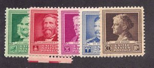 874-878 Mint,OG,NH... Complete Set... SCV $2.75