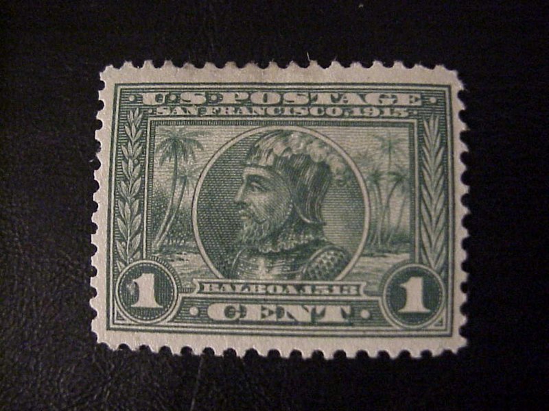 1913 BALBOA PANAMA PACIFIC EXPO 1 CENT STAMP MINT /HINGED SCOTT 397