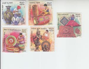 2018 India Handicrafts (5) (Scott NA) MNH