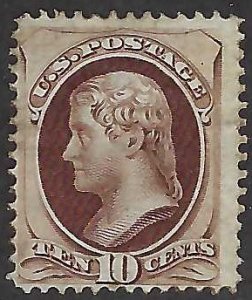 US Scott #150 Mint OG Fine with small dirt mark on right side