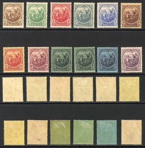 Barbados SG213/28 1921 Set of 12 M/Mint