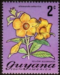 Guyana 134 - Mint-NH - 2c Yellow Allamanda (1972)