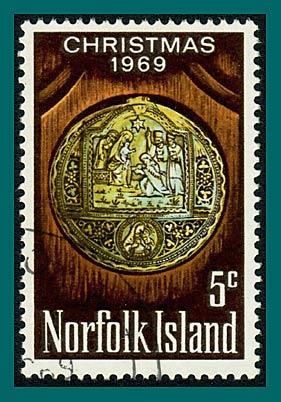 Norfolk Island 1969 Christmas, used  #125,SG102