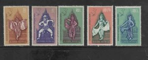 INDONESIA #544-549 1961 SCENES FROM RAMAYANA BALLET MINT VF NH O.G aa