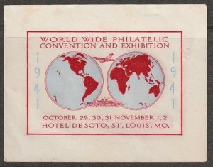 1941 Philatelic Exhibition  St. Louis MO