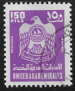 United Arab Emirates #79 150f Coat of Arms