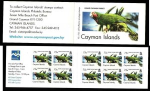 Cayman Is.-Sc.#983e-Unused NH complete booklet-Birds-2006-Parrot-