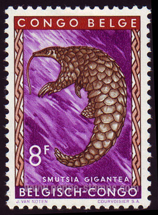 Belgian Congo SG#349 Mint - 1959 8f.  - Animals