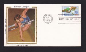 Sc. C97 31c 1980 Olympics FDC - Ron Myers Cachets