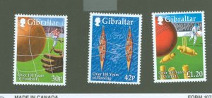 Gibraltar #817/818/819  Single (Complete Set) (Sports)