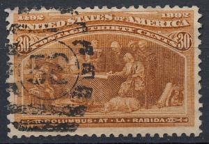 US#239 used, Cat=$100.00