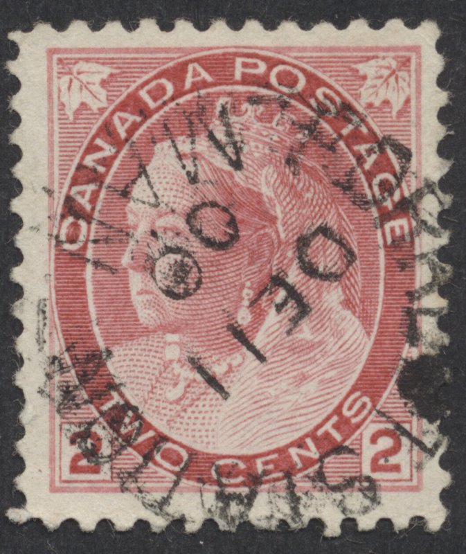 Canada Manitoba Postmark Forrest Station MAN Split Ring DE 11 00 #77 2c Numeral