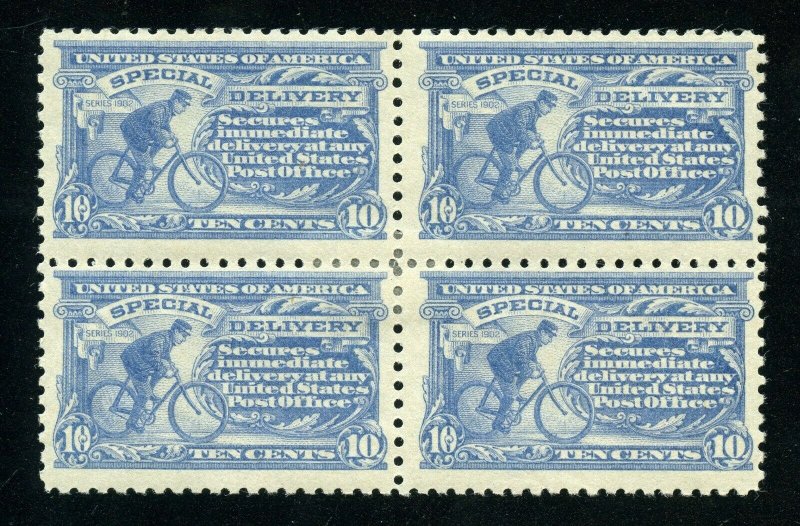 UNITED STATES 1918 SPECIAL DELIVERY SCOTT#E10  F/VF  BLOCK MINT HINGED