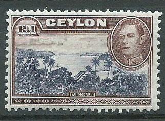 Ceylon George VI  SG 395  MLH