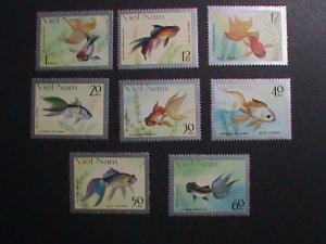 ​VIETNAM 1977 SC#901-8 COLORFUL LOVELY GOLDFISHES- MNH SET-VF RARE LAST ONE