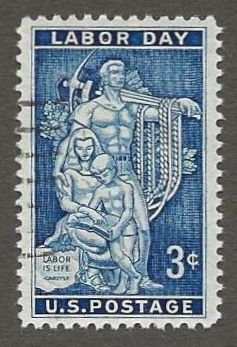 US#1082 1956 3c Labor Day, XF Used * #S16