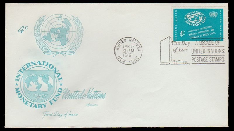 UNITED NATIONS 1961 FDC. # 7